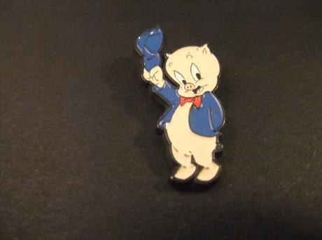 Porky Pig personage uit de filmpjes en strips van Looney Tunes ( Th-th-th-that's all folks,zin  aan het eind van de filmpjes)